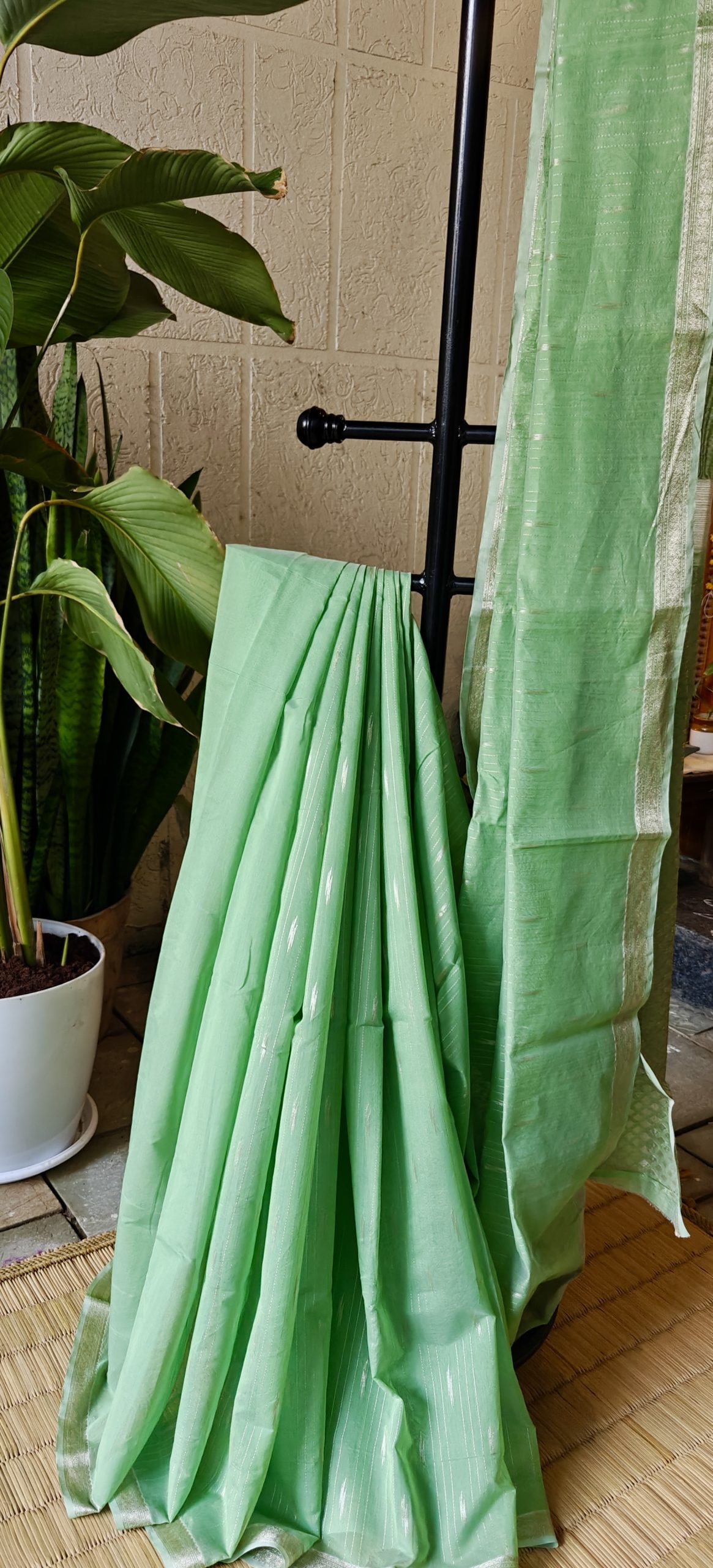 Kanchi Silk Cotton-Pista Green